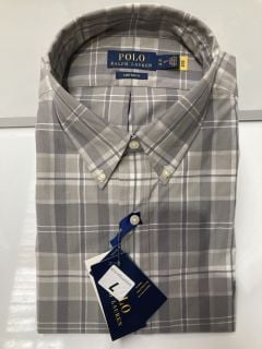 POLO RALPH LAUREN CUBDPPCS LONG SLEEVE CHECK SHIRT SIZE XL RRP £139