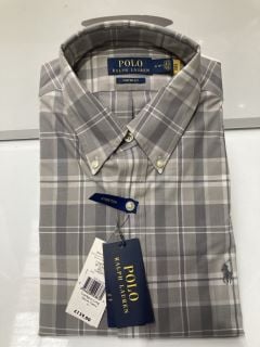 POLO RALPH LAUREN CUBDPPCS LONG SLEEVE CHECK SHIRT SIZE M RRP £139