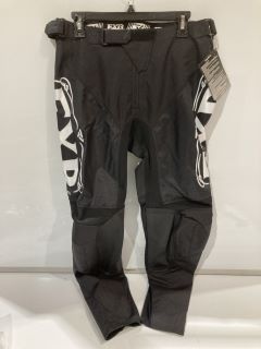 FXR MX COLLECTION CONTENDER MX PANT BLACK SIZE 34 TOTAL RRP £50