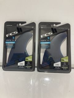 QTY OF FCS II PERFORMER NEO GLASS LARGE TRI FINS RRP £140