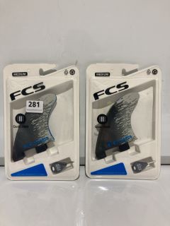 QTY OF G-XQ BLUE SMOKE REAR RETAIL FINS RRP £60