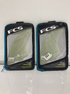 QTY OF FCS II POWER TWIN PG CLEAR RETAIL FINS RRP £80