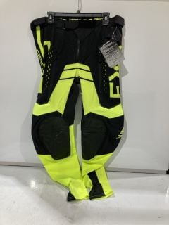 QTY OF ITEMS TO INCLUDE FXR YTH CLUTCH PRO MX PANT BLACK/WHITE/HI VIS SIZE 26 TOTAL RRP £210.00