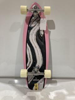 YOW LA SANTA 33 SURF SKATEBOARD - MULTICOLOUR BLACK/PINK/WHITE SIZE 33 INCH TOTAL RRP £280.00