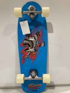 YOW FANNING FALCON DRIVER 32.5" SIGNATURE SERIES SURFSKATE BLACK/BLUE TOTAL RRP £295.00