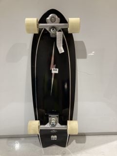 COXO 31" YOW SURF SKATEBOARD FISHTAIL DESIGN BLACK/WHITE TOTAL RRP £253