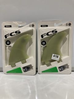 QTY OF M3 NATURAL GLASS FLEX TRI FIN SET RRP £225