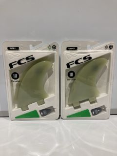 QTY OF M3 NATURAL GLASS FLEX TRI FIN SET RRP £225