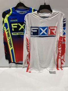 BOX OF ASSORTED ITEMS TO INC PODIUM PRO LE MX JERSEY SIZE XL RRP £150