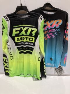 BOX OF ASSORTED ITEMS TO INC YTH PODIUM MX JERSEY SIZE L RRP £150