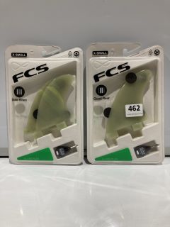 QTY OF GX NATURAL GLASS FLEX SIDE FIN SET RRP £80