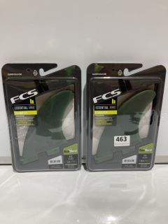 QTY OF FCS II CARVER NEO GLASS MEDIUM SAGE TRI FINS RRP £140