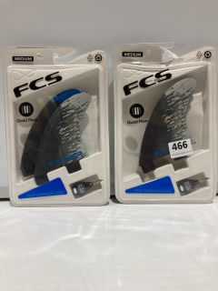 QTY OF G-XQ BLUE SMOKE REAR RETAIL FINS RRP £80