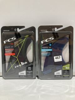 QTY OF FCS II PERFORMER NEO GLASS LARGE TRI FINS RRP £90