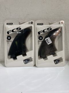 QTY OF M5 SMOKE SOFTLEX TRI FIN SET RRP £80