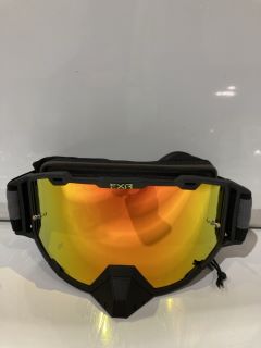 FXR OPTICS MAVERICK MX GOGGLE BLACK/CHAR/HI VIS TOTAL RRP £85.00