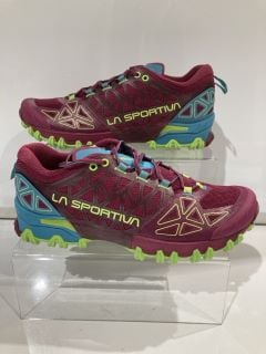 LA SPORTIVA MUTANT MEN'S FELL/TRAIL RUNNING SHOE RED PLUM/TOPAZ SIZE 6+ TOTAL RRP £115.00