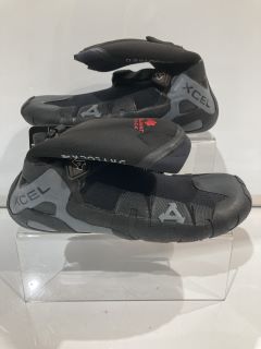 XCEL DRYLOCK BOOTS PREMIUM WETSUITS SPLIT TOE BLACK / GREY SIZE 10.5 TOTAL RRP £80.00