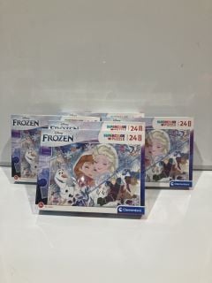 QTY OF GAMES INCLUDING FROZEN SUPERCOLOUR PUZZLE 3+