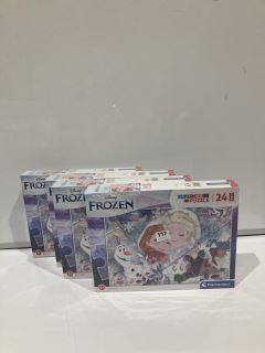 QTY OF GAMES INCLUDING FROZEN SUPERCOLOUR PUZZLE 3+