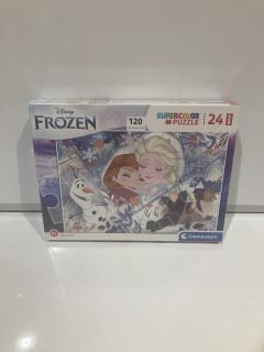 QTY OF GAMES INCLUDING FROZEN SUPERCOLOUR PUZZLE 3+