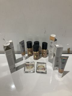 QTY OF ITEMS INCLUDING FACE FINITY PRIMER CONCEALER AND FOUNDATION