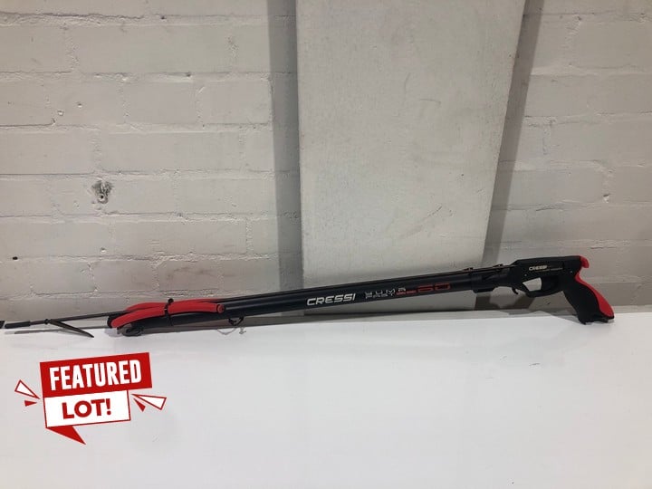 CRESSI SPEARGUN YUMA FAST 60 COLOUR BLACK/RED TOTAL RPR £100 (18+ ID MAY BE REQUIRED)