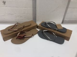 QTY OF SHOES INCLUDING HAVAIANAS SLIM STEEL GREY