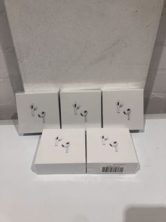 QTY OF ITEMS INCLUDING WHITE WIRELESS EARPHONES