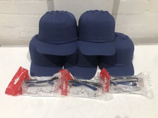 QTY OF BLUE CAP SAFETY HARD HATS