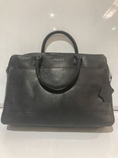 1 X LARGE LEATHER BAG BLACK