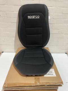 QTY OF ITEMS INCLUDING SPARCO SEAT BACKREST BLACK