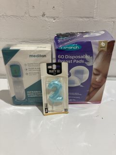 QTY OF ITEMS INCLUDING 60 DISPOSABLE BREAST PADS