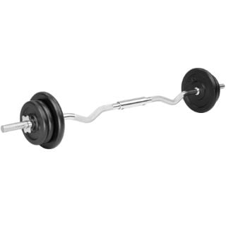 TECTAKE EZ CURL BAR WITH 20KG WEIGHTS £134.00