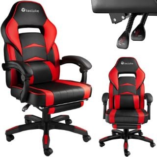 TECTAKE GAMING CHAIR COMODO BLACK / RED £104.99