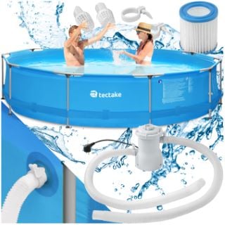 TECTAKE SWIMMING POOL BLUE 360 - 76CM £224.00