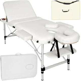 TECTAKE 3 ZONE MASSAGE TABLE WHITE £179.00