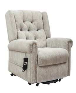 CARECO BEIGE HENLEY WINGBACK RISER RECLINER £799.99