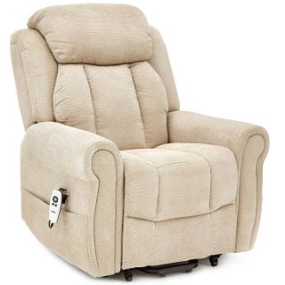 CARECO BEIGE CROMWELL WITH HEAT AND MASSAGE RISER RECLINER £959.99