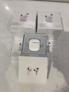 10 X WHITE BLUETOOTH EARPHONES