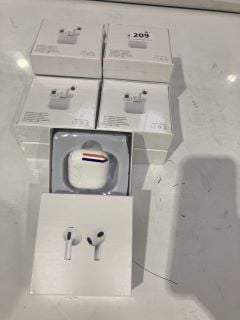 10 X WHITE BLUETOOTH EARPHONES