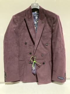 AUGUST MCGREGOR TWISTED TAILOR DUNMORE WINE CORD JACKET SIZE 44 REG RRP £160