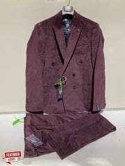 AUGUST MCGREGOR TWISTED TAILOR DUNMORE WINE CORD JACKET SIZE 46 REG RRP £160 ; DUNMORE WINE CORD TROUSERS SIZE 36