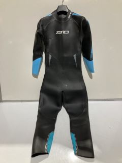 ZONE3 WOMENS AZURE SWIMMING WETSUIT SIZE M BLACK/BLUE