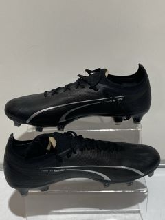 PUMA ULTRA ULTIMATE FG/AG FOOTBALL BOOTS BLACK/ASPHALT SIZE 8.5 MEN