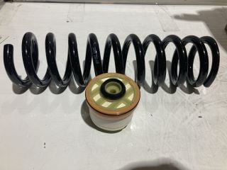 BOX OF ASSORTED ITEMS TO INCLUDE MEYLE COIL SPRING