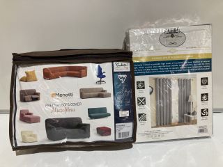 BOX OF ASSORTED ITEMS TO INCLUDE DOWNLAND ANTI-ALLERGY PILLOW PAIR