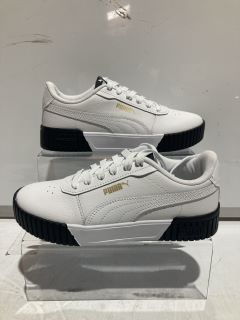 PUMA CARINA 2.0 WHITE TRAINERS WOMEN'S SIZE 4.5 UK