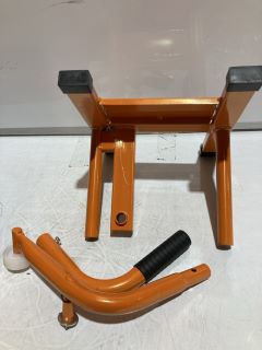 ORANGE MOTORBIKE LIFT STAND