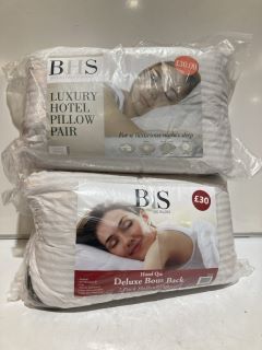 QTY OF BHS LUXURY HOTEL PILLOW PAIRS